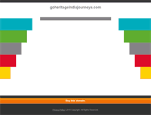 Tablet Screenshot of goheritageindiajourneys.com